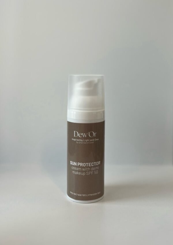 SUN PROTECTOR cream with Demi makeup spf 50 קרם הגנה מהשמש 50 SPF עם דמי מייקאפ