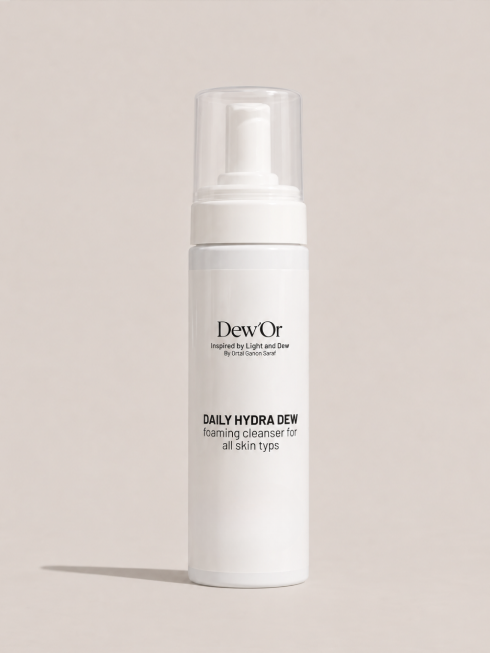DAILY HYDRA DEW foaming cleanser for all skin typesקצף לניקוי הפנים